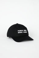 IT'S HUMAN NATURE Dad Cap Black/White - Intentionally Blank,BLACK WHITE