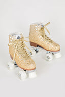 PRE-PARTY ROLLER SKATE GOLD GLITTER - Intentionally Blank,GOLD