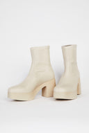 MARLOWE PLATFORM BOOT  Cream Vegan - Intentionally Blank