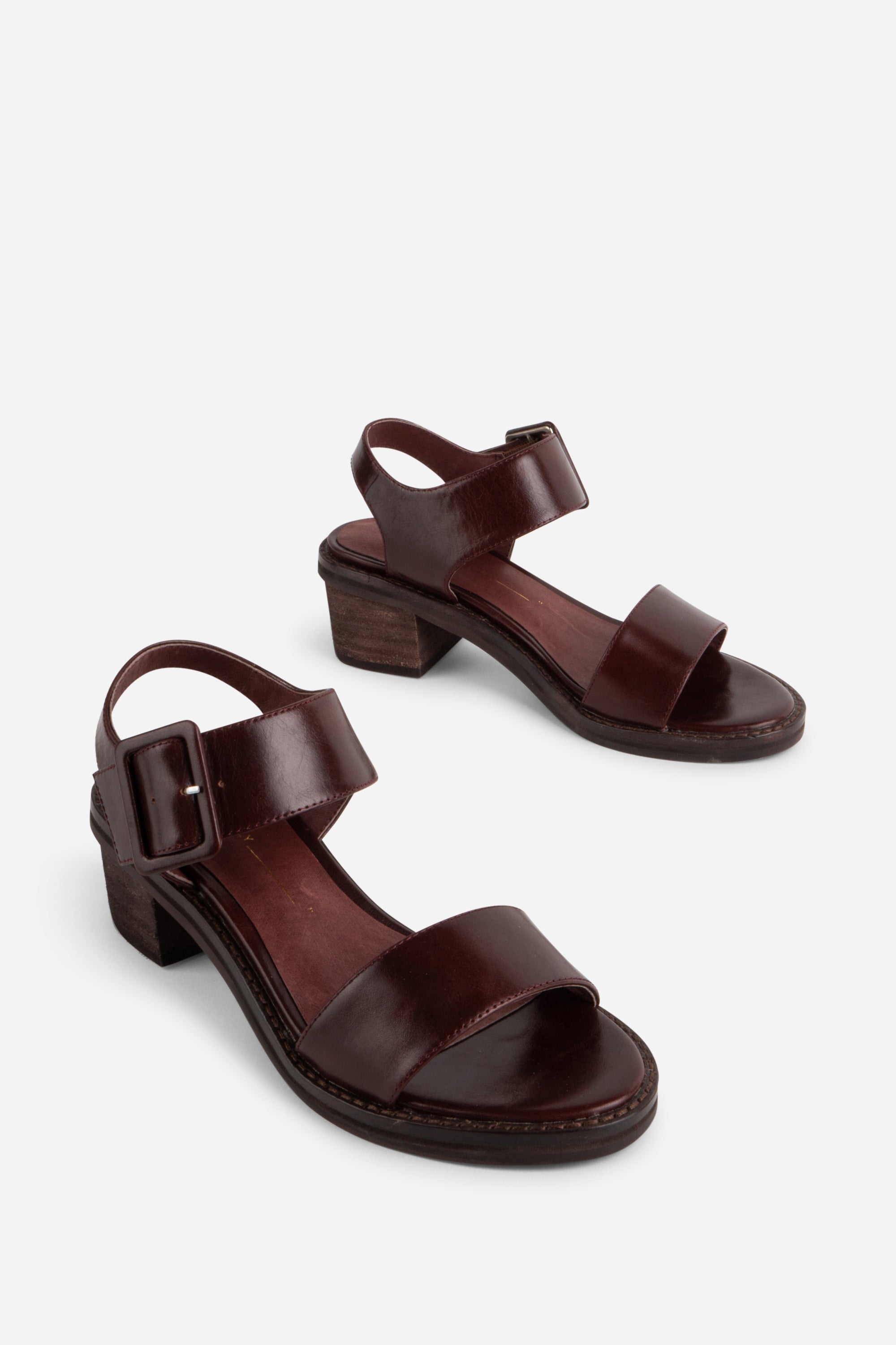 MAZZY STACKED HEEL CITY SANDAL – Intentionally Blank