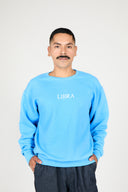 LIBRA ZODIAC PULLOVER - Intentionally Blank,MYKONOS BLUE