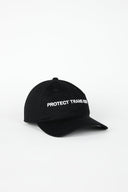 PROTECT TRANS KIDS Dad Cap Black/White - Intentionally Blank,BLACK WHITE