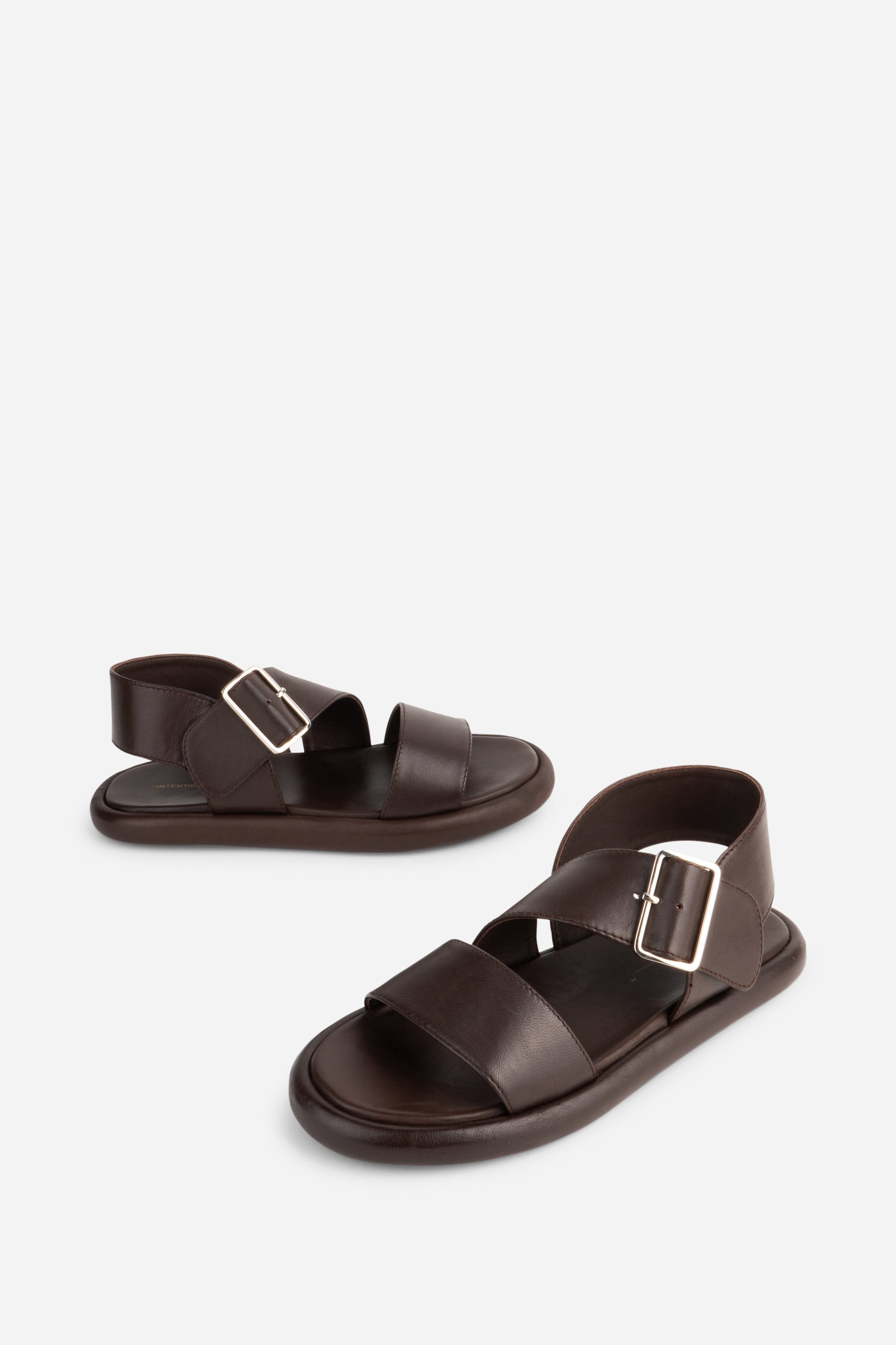 ANDREA LEATHER FLAT SANDAL – Intentionally Blank