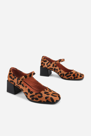 CHRISTOPHER CALF HAIR MARY JANE HEEL – Intentionally Blank