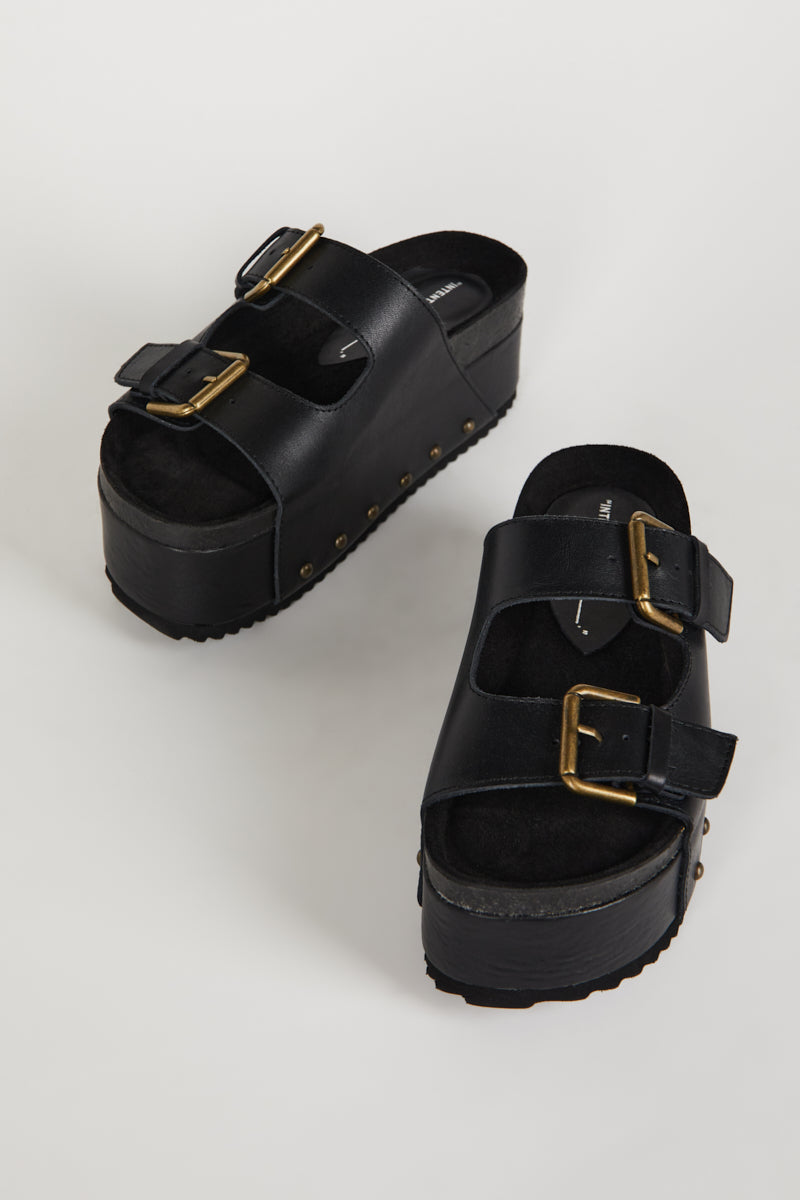 COOPER-2 LEATHER PLATFORM SANDAL – Intentionally Blank