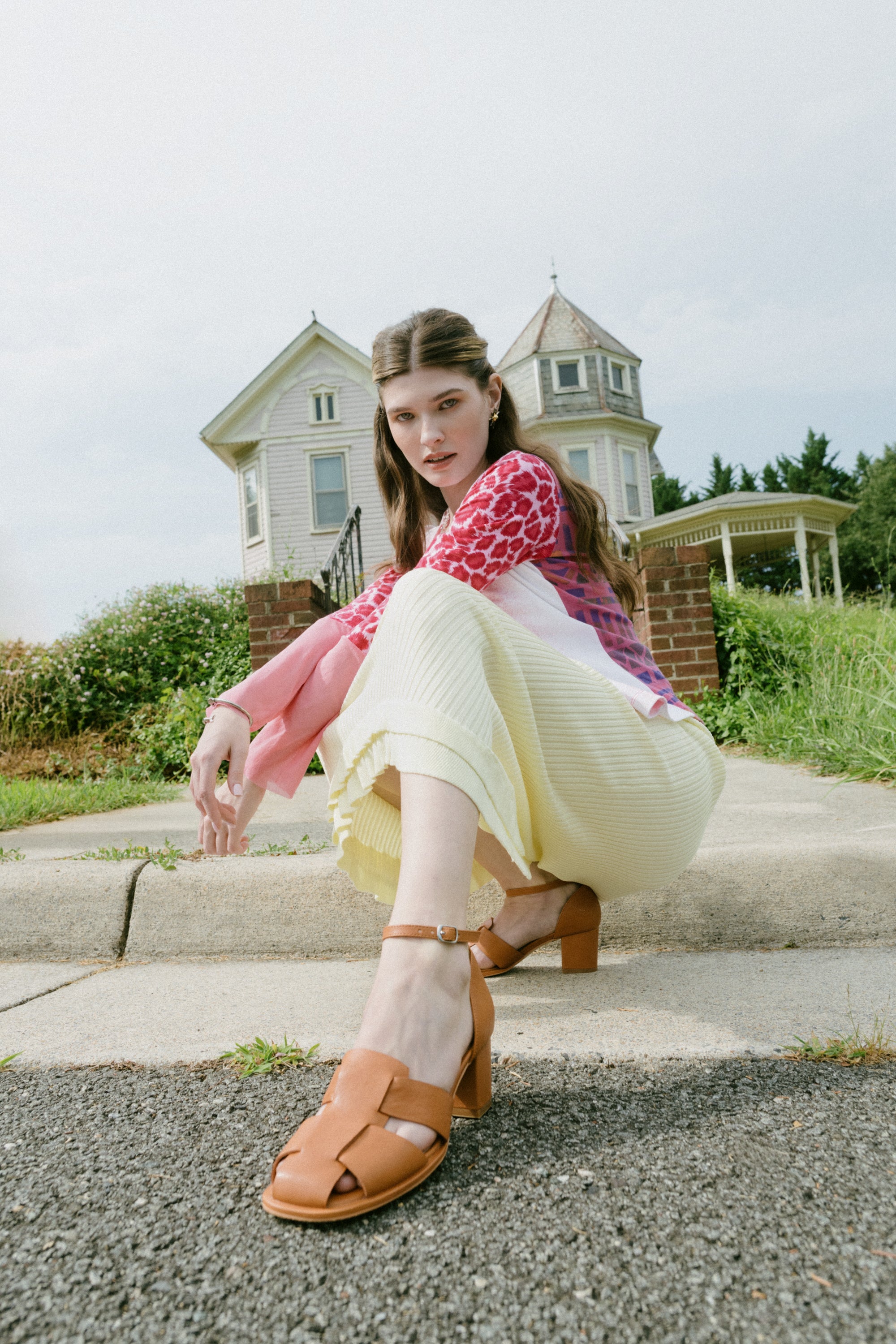 APRIL LEATHER FISHERMAN HEEL – Intentionally Blank