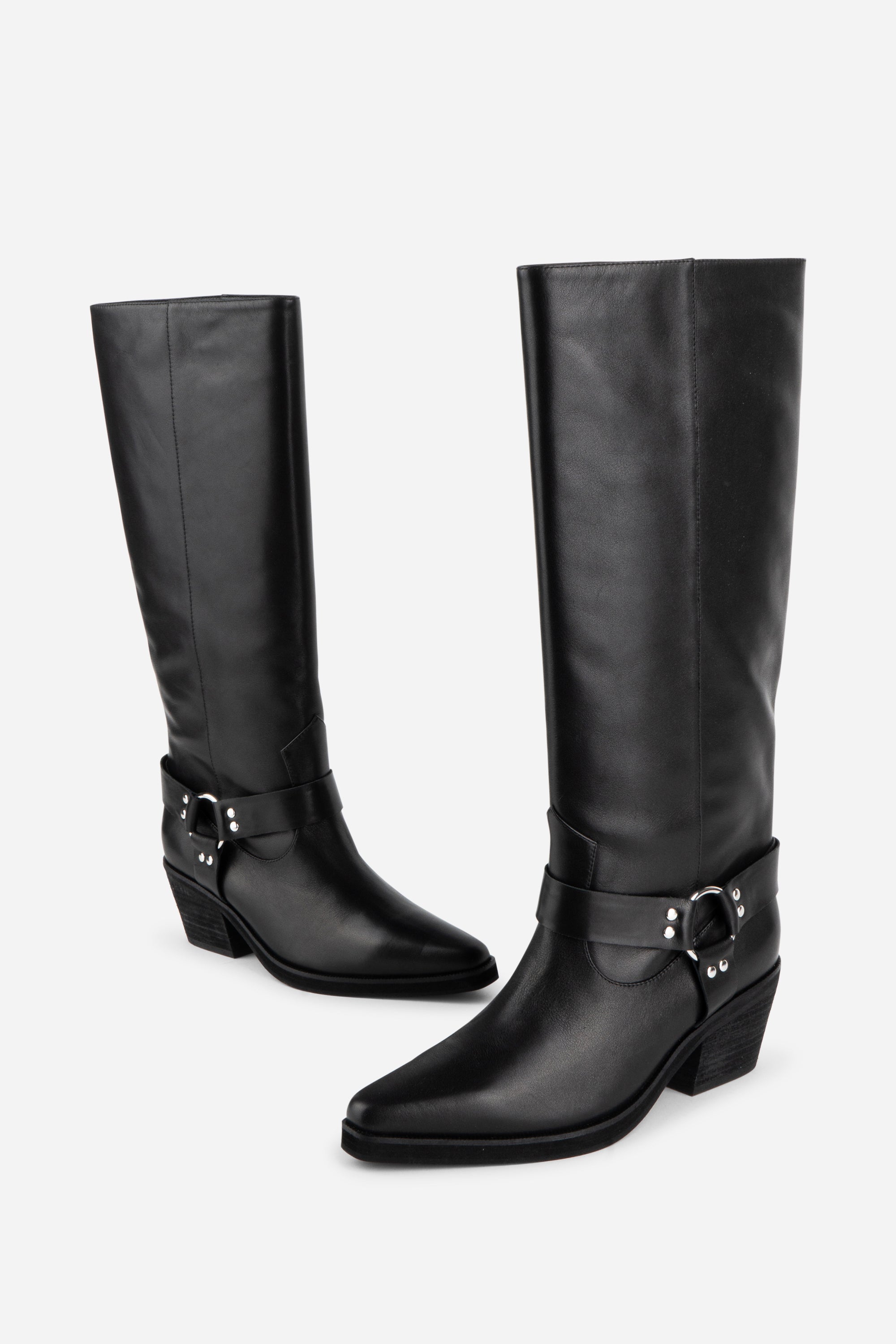 JOSEPHINE KNEE HIGH BIKER BOOT – Intentionally Blank