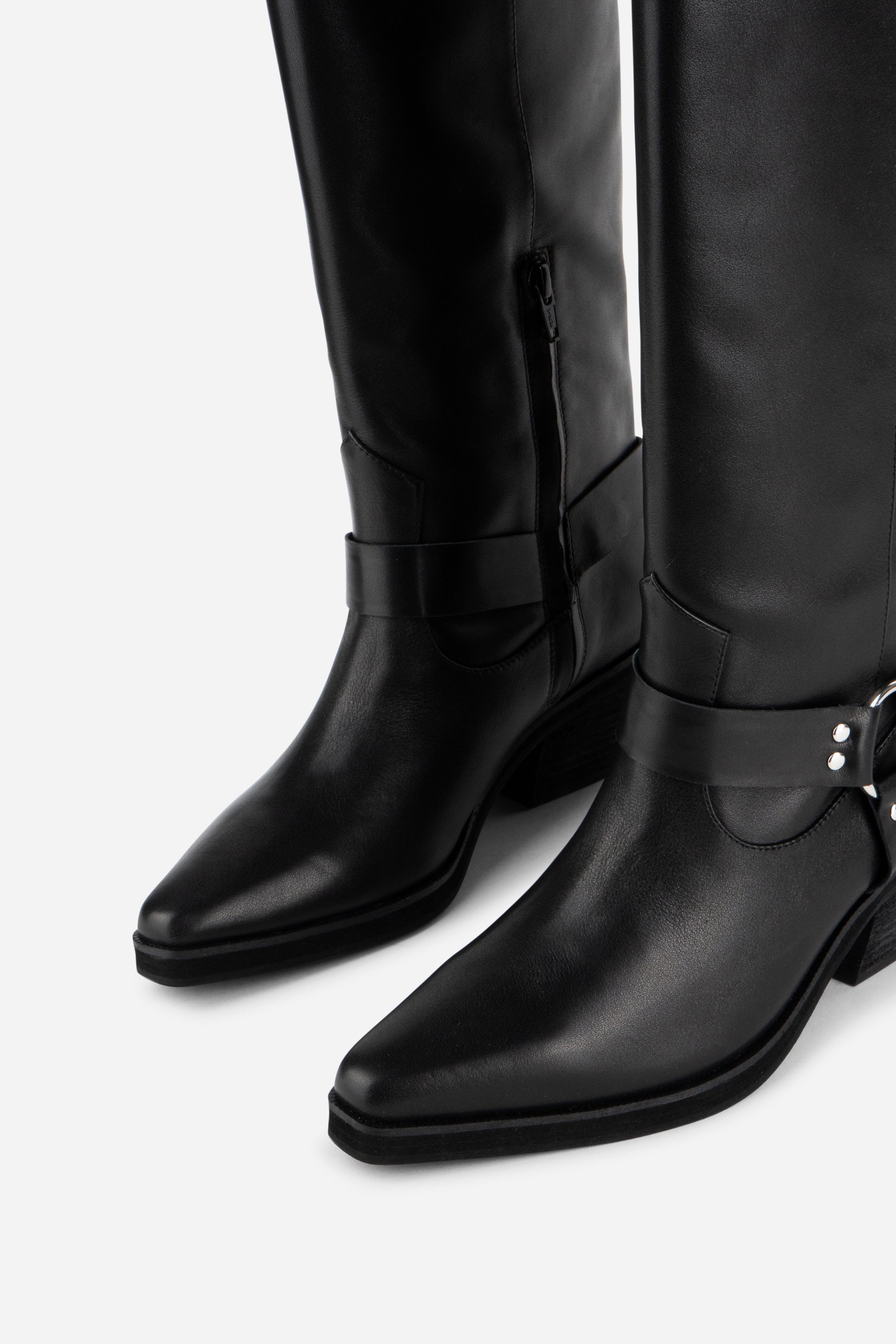 JOSEPHINE KNEE HIGH BIKER BOOT – Intentionally Blank