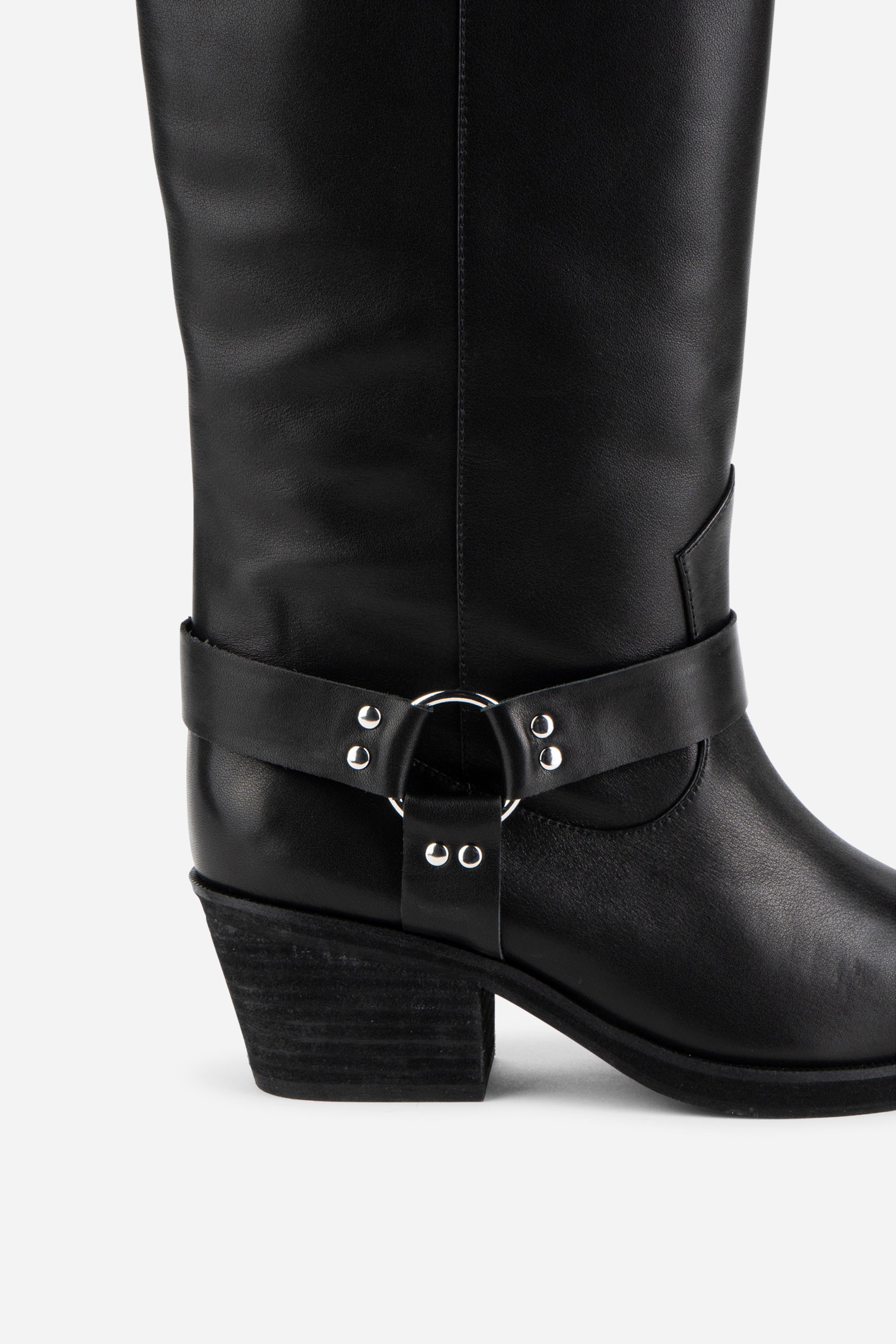 ♡﻿bonehollowページ♡ JOSEPHINE KNEE HIGH BIKER BOOT – Intentionally Blank