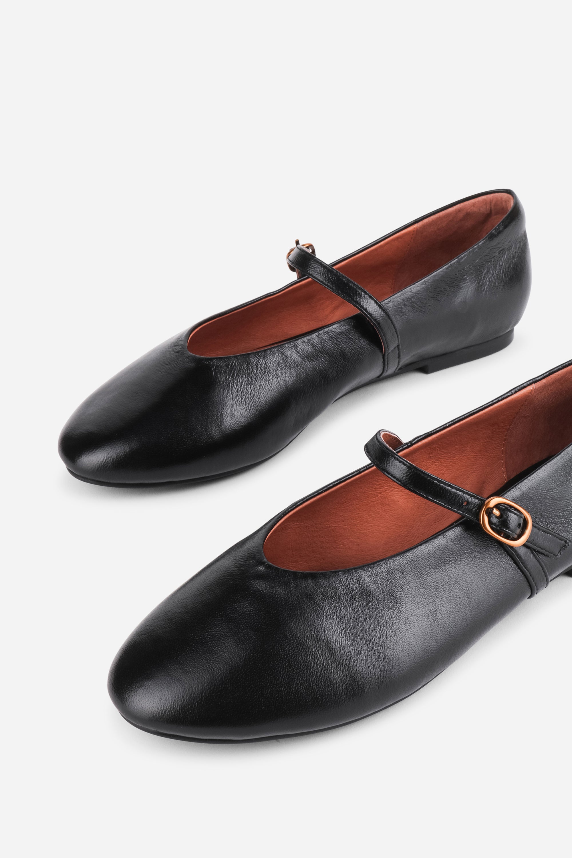 LARISA LEATHER MARY JANE FLAT – Intentionally Blank
