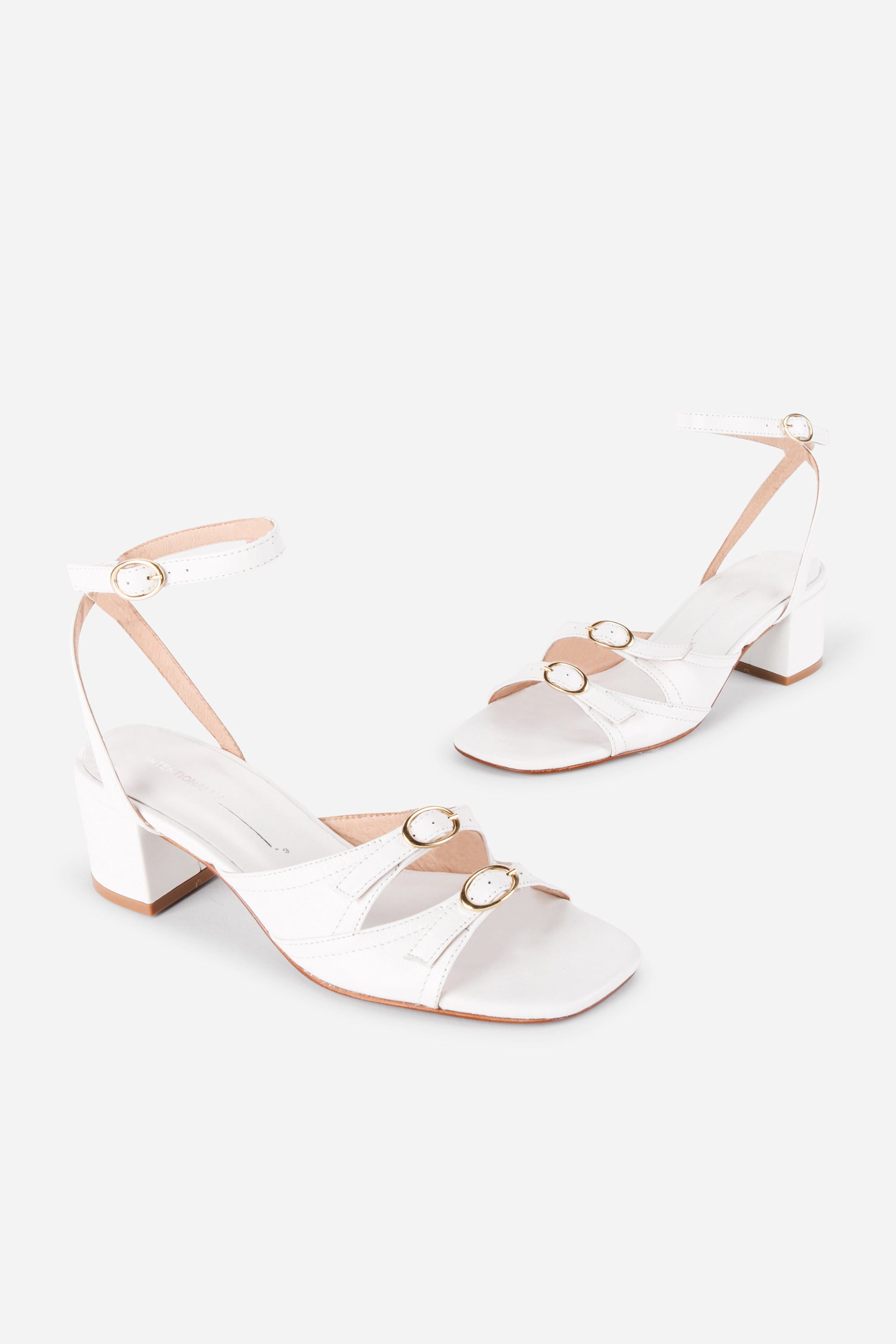 LINGO BLOCK HEEL SANDAL – Intentionally Blank