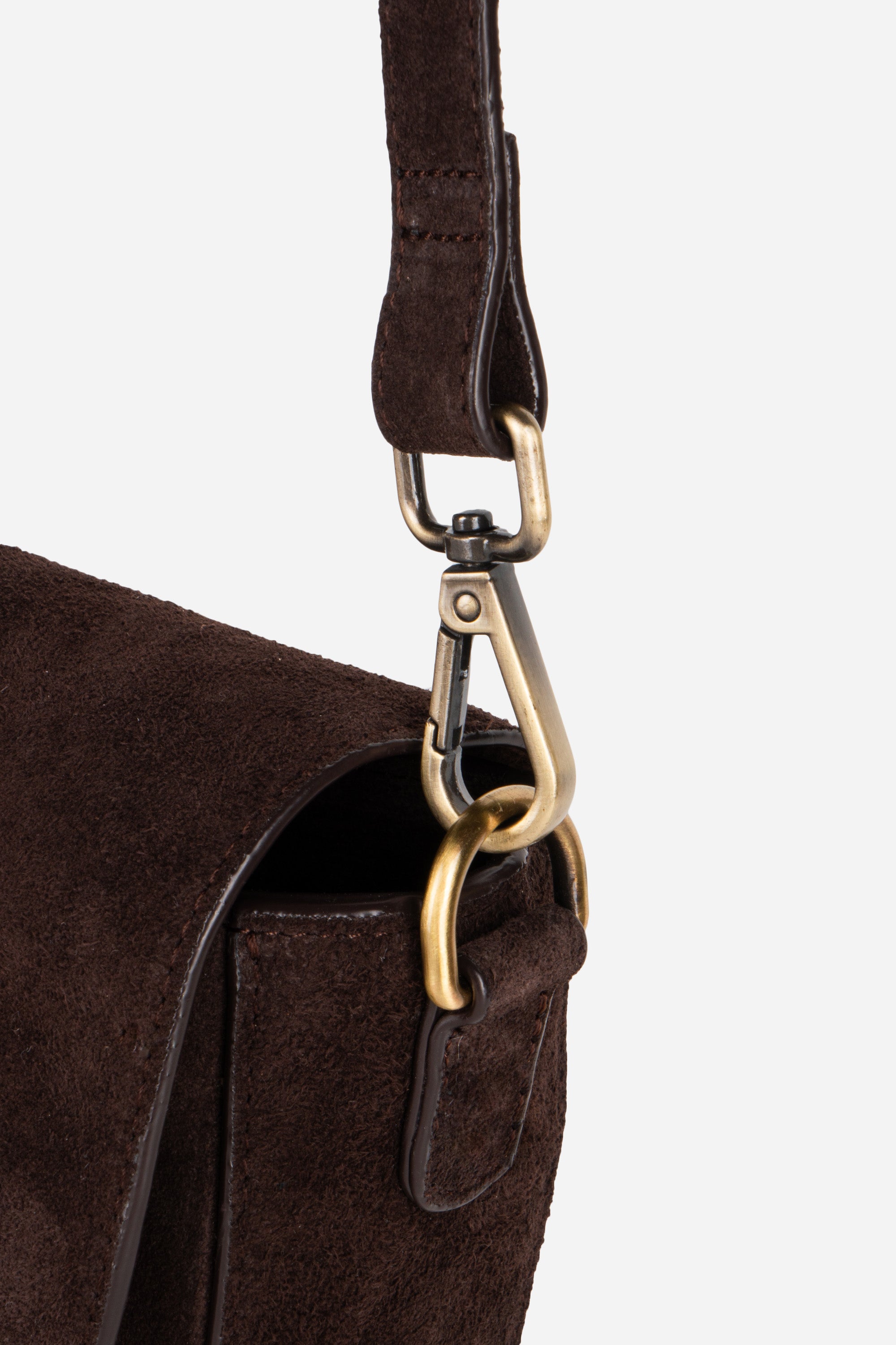 MICHIGAN HALF MOON SUEDE CROSSBODY BAG – Intentionally Blank