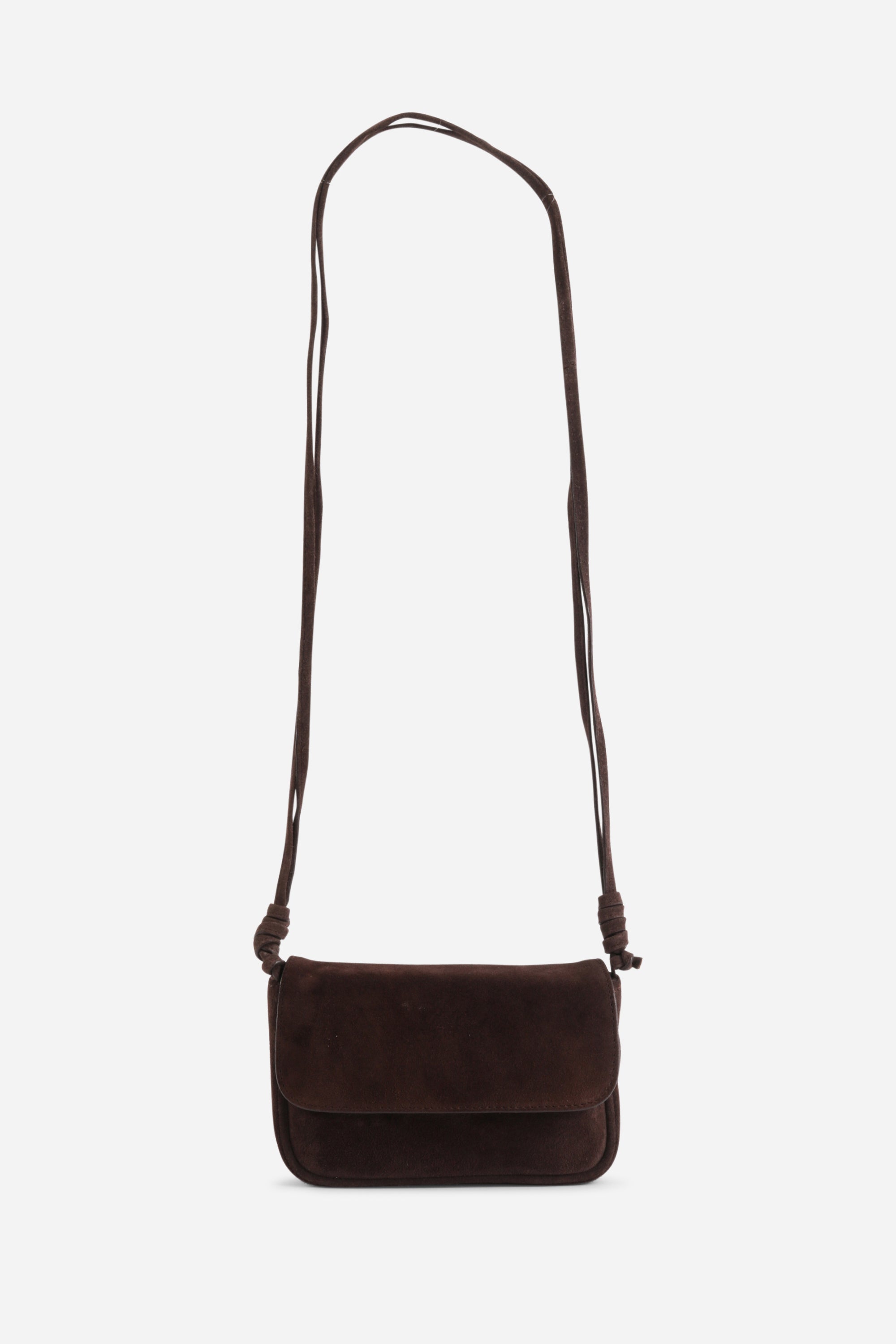 ORLEANS SUEDE MINI CROSSBODY BAG CHOCOLATE / SUEDE / ONE