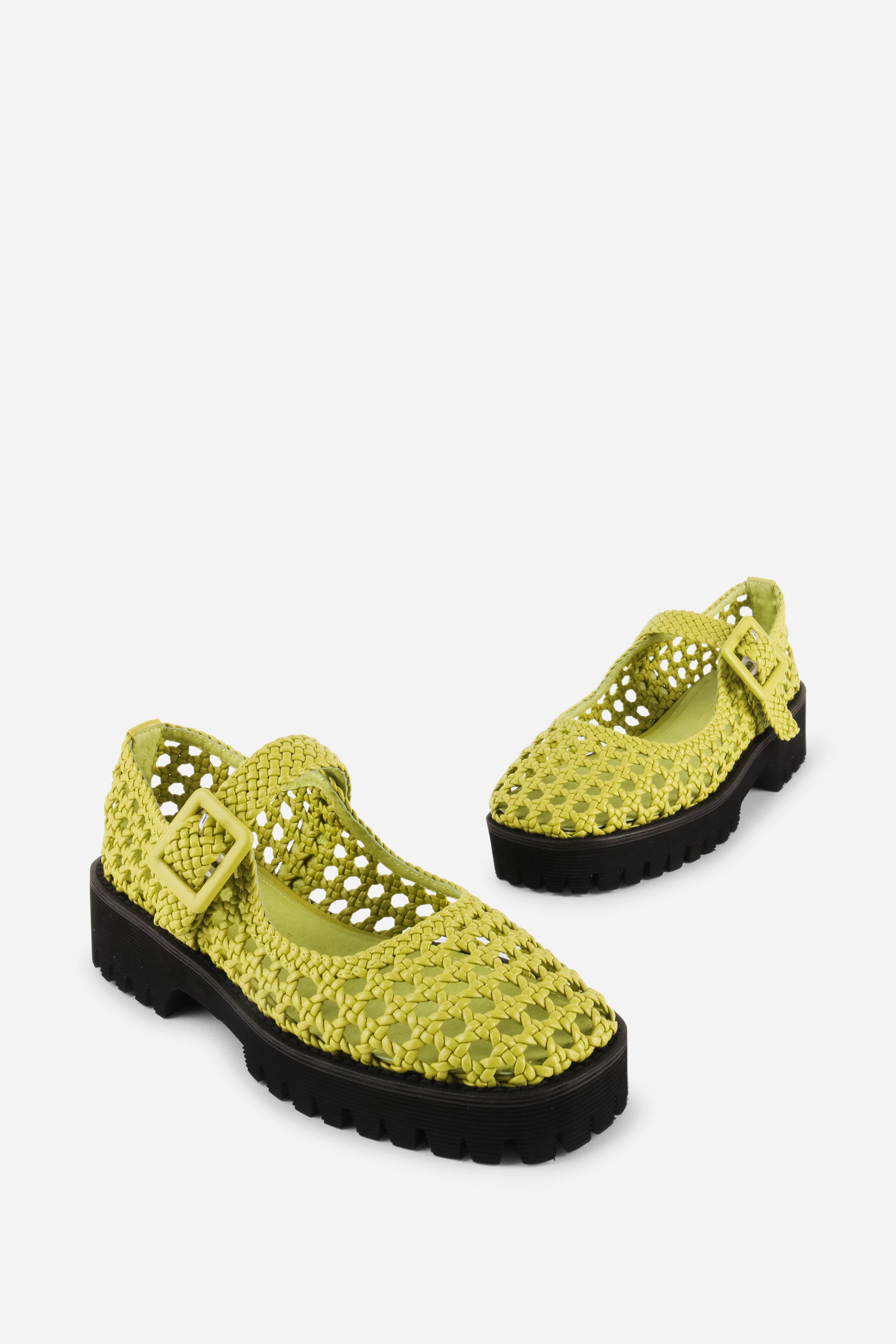 VERONIQUE WOVEN MARY JANE FLAT – Intentionally Blank