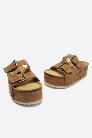 COOPER-2 SUEDE PLATFORM SANDAL – Intentionally Blank