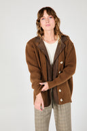 DEUX CARDIGAN BROWN