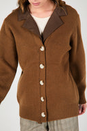 DEUX CARDIGAN BROWN