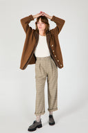 DEUX CARDIGAN BROWN